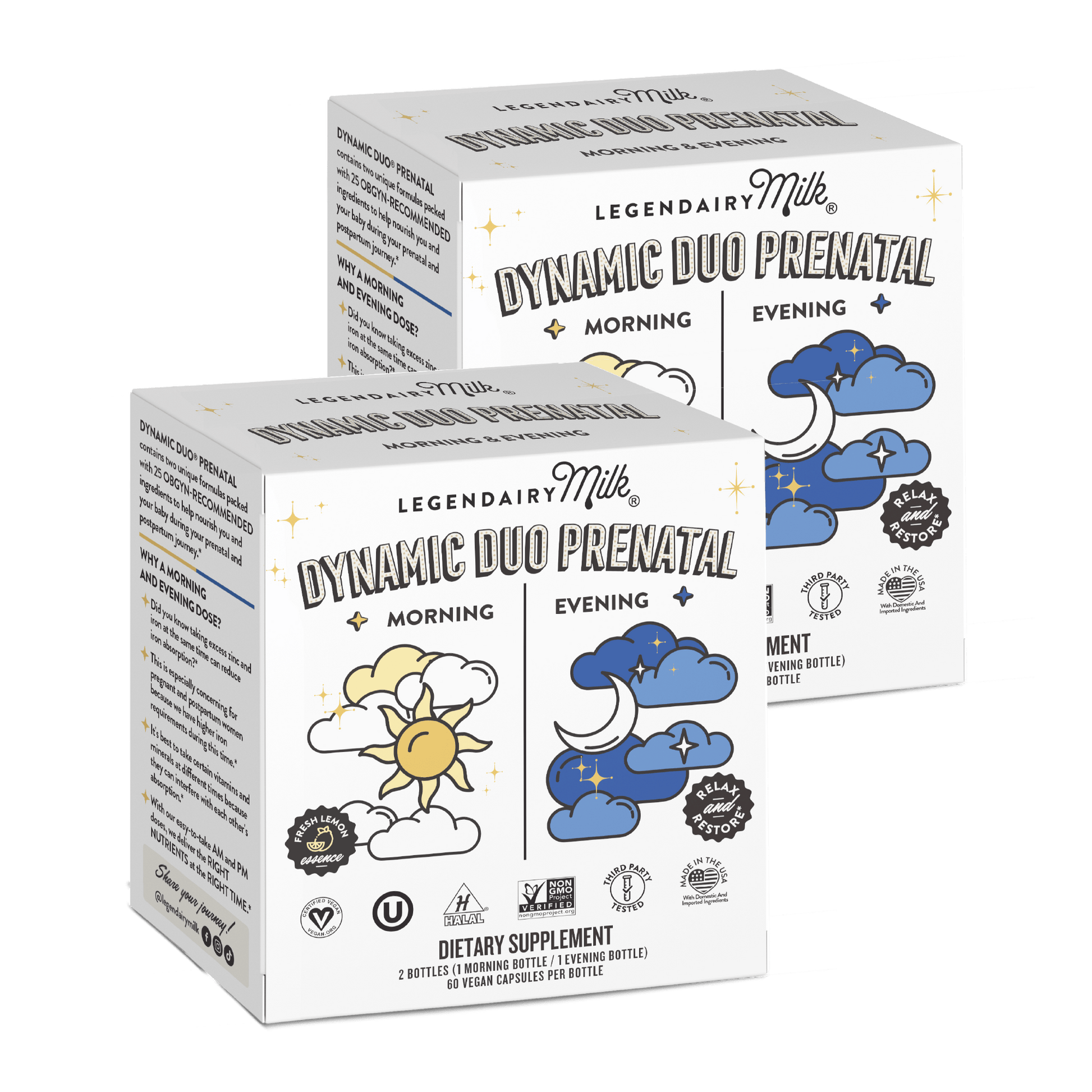 Dynamic Duo AM/PM Prenatal & Postnatal - Legendairy Milk