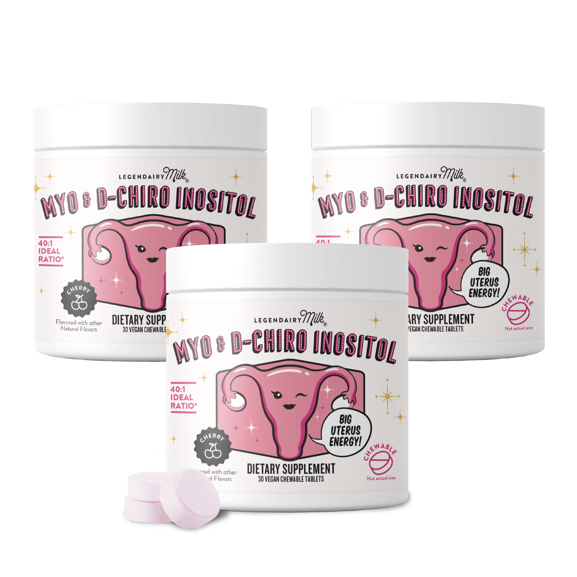 Myo & D - Chiro Inositol Chewable Tablets - Legendairy Milk