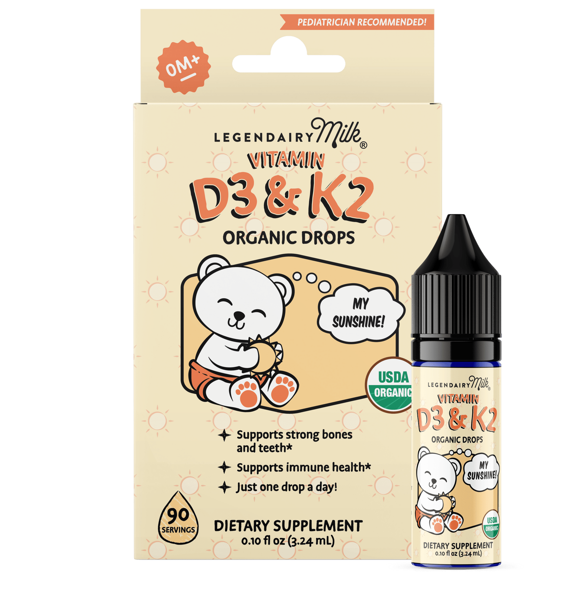 Organic Baby and Toddler D3&K2 Drops - Legendairy Milk