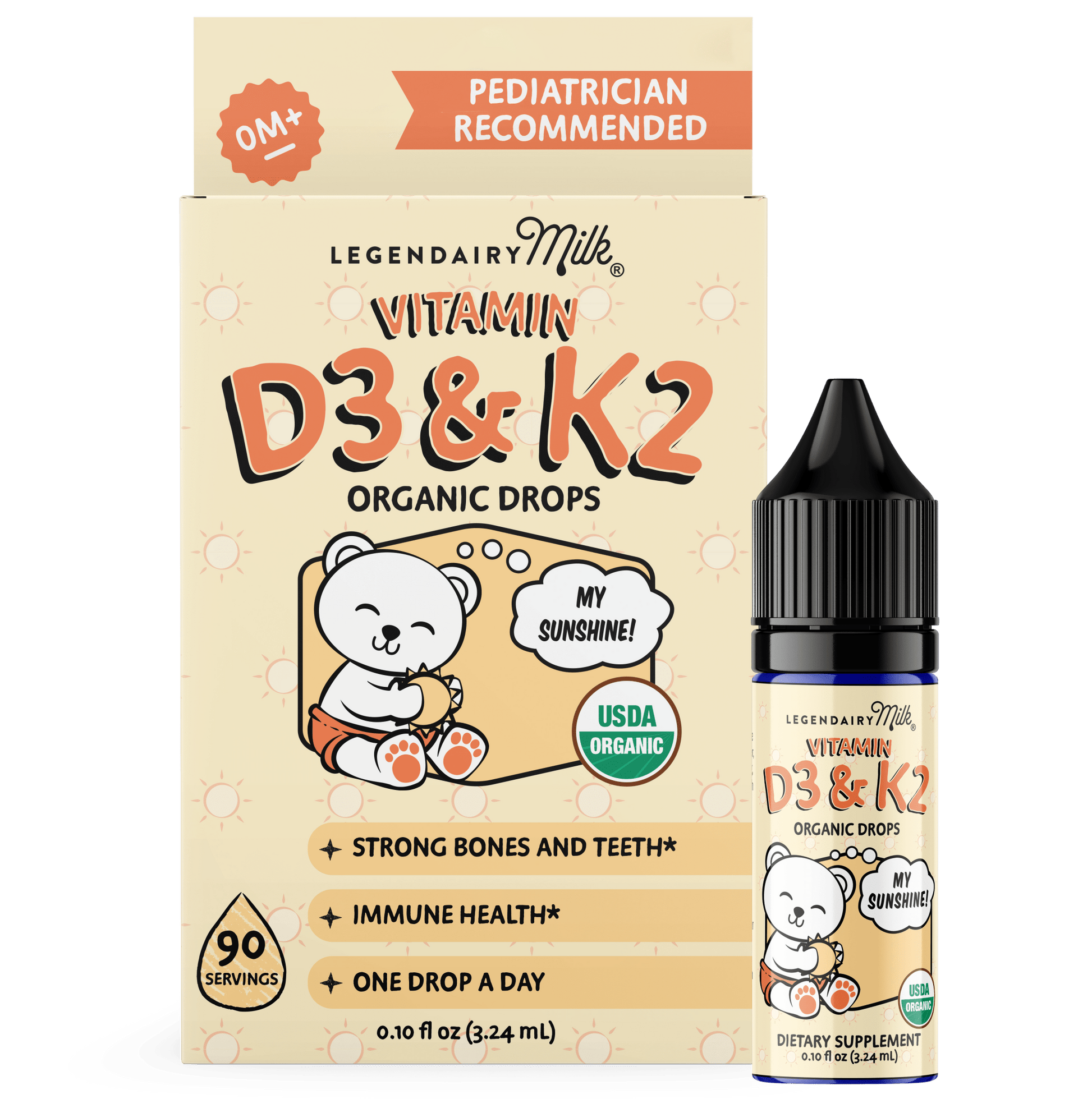 Organic Baby and Toddler D3&K2 Drops - Legendairy Milk