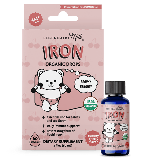 Organic Baby and Toddler Iron Drops - Legendairy Milk