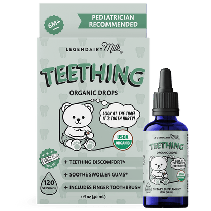 Organic Baby Teething Drops - Legendairy Milk