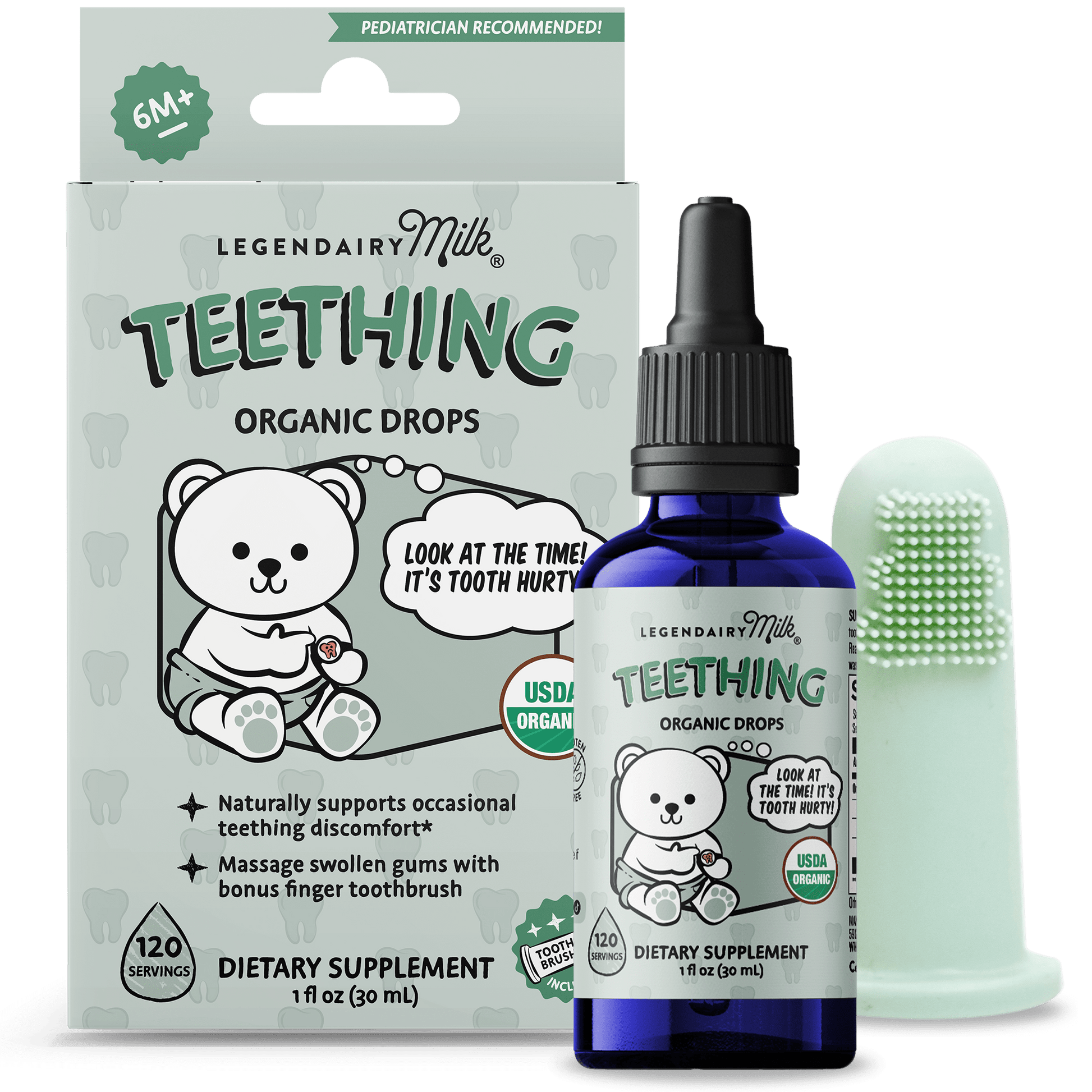 Organic Baby Teething Drops - Legendairy Milk