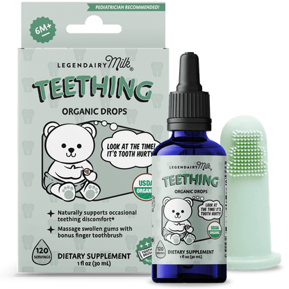 Organic Baby Teething Drops - Legendairy Milk