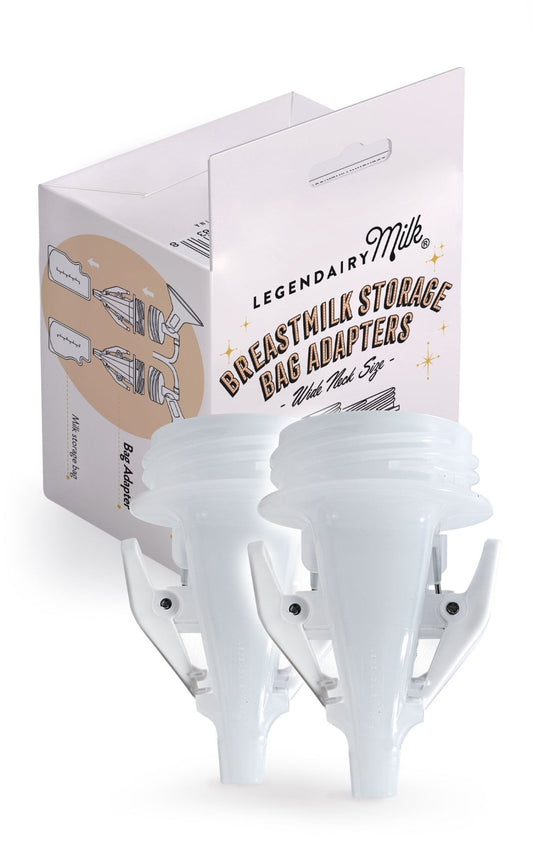 Breastmilk Storage Bag Adapters - Wide Mouth - Legendairy Milk