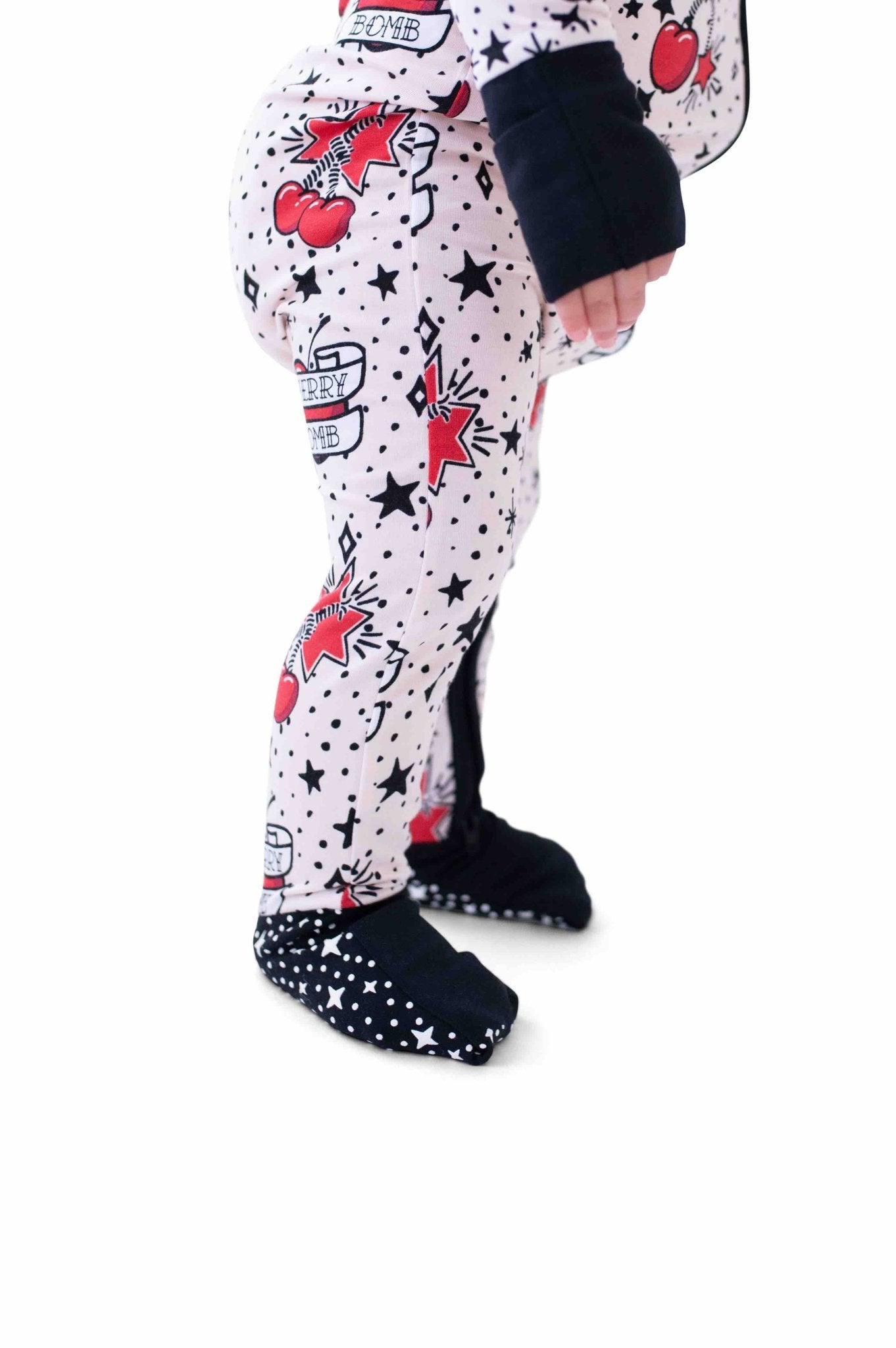 Cherry Picked Zip Sleeper Pajamas