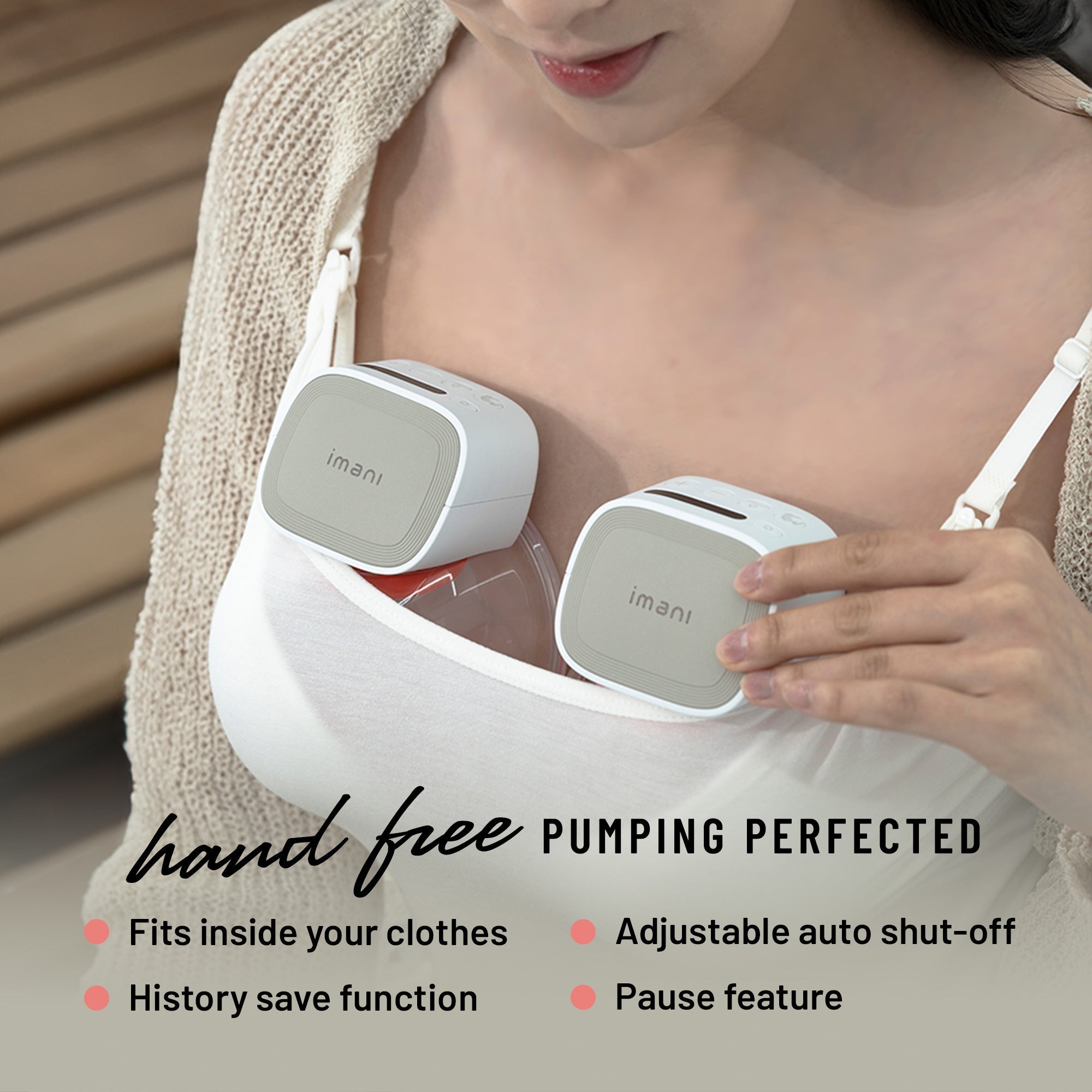 Imani i2 Plus Wearable Breast Pump w Dual Charging Dock